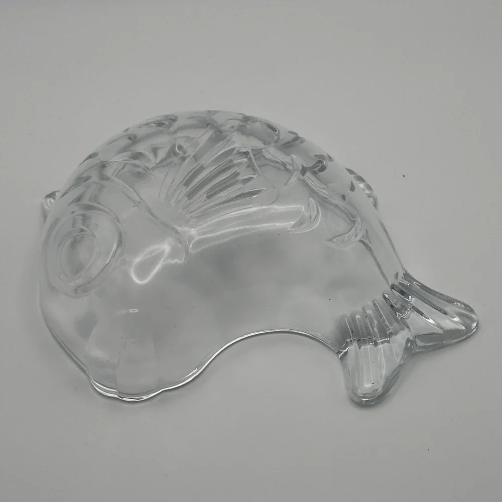 STUDIO NOVA Glass Leaping FISH Shaped Candy Nut Trinket Dish Bowl Fishing Japan - Picture 3 of 6